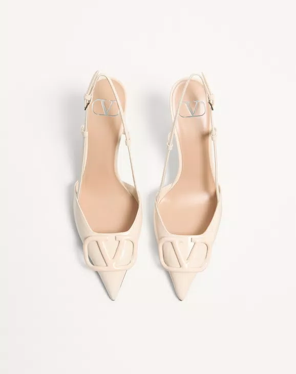 Valentino VLogo Signature Patent Leather Slingback Pump 80Mm - Image 5